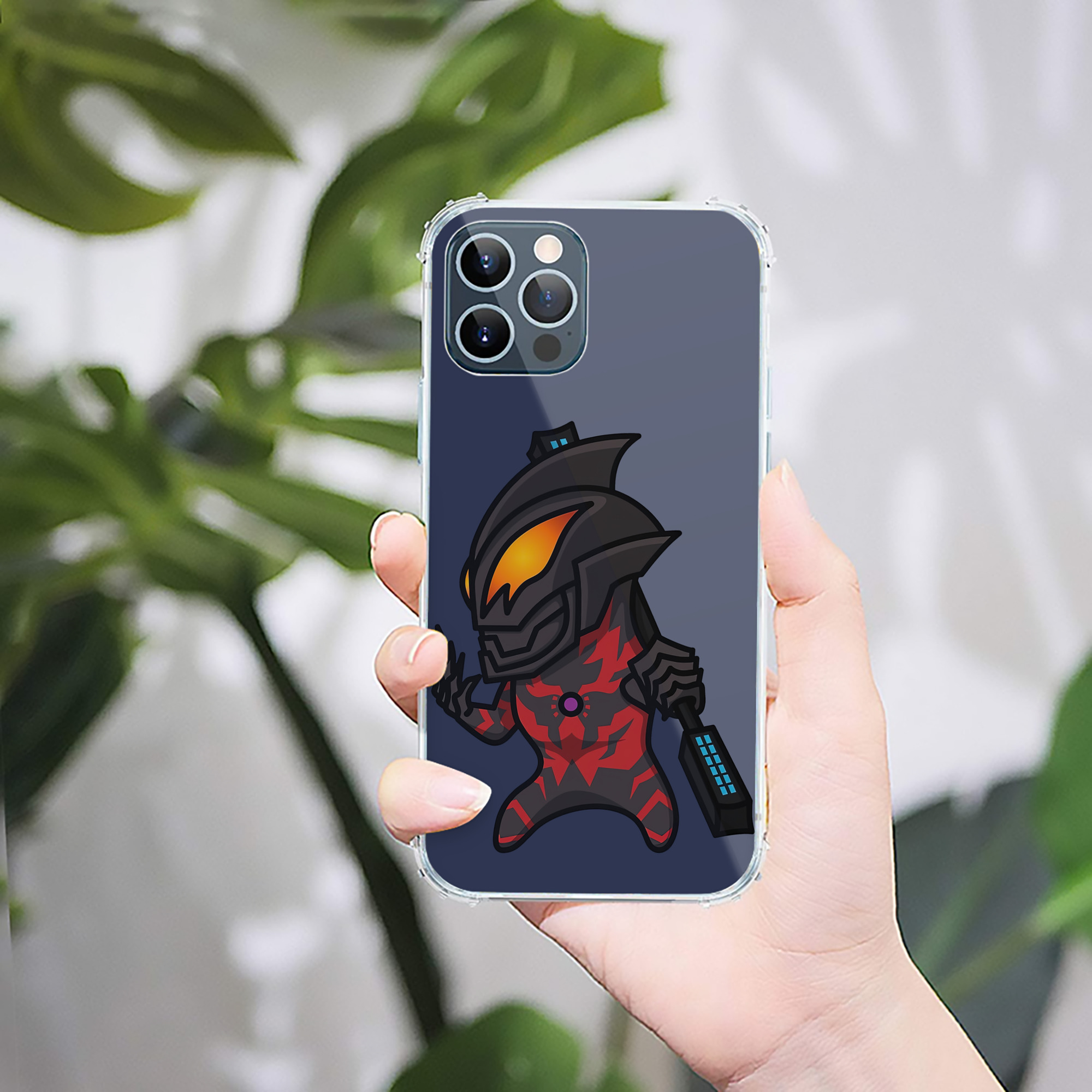 （画像用） ウルトラマン Ultraman 【iPhone 12シリーズ対応】透明スマホケース（クリアソフトケース）